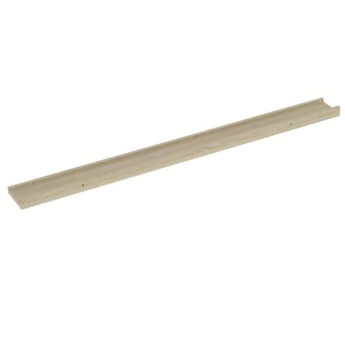 Væghylder 2 stk. 100x9x3 cm sonoma-eg