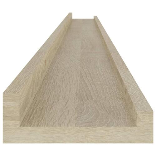 Væghylder 4 stk. 115x9x3 cm sonoma-eg