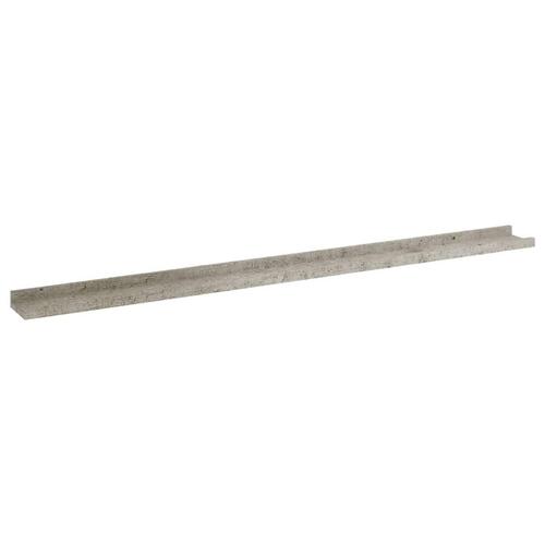 Væghylder 2 stk. 115x9x3 cm betongrå
