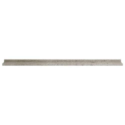 Væghylder 2 stk. 115x9x3 cm betongrå