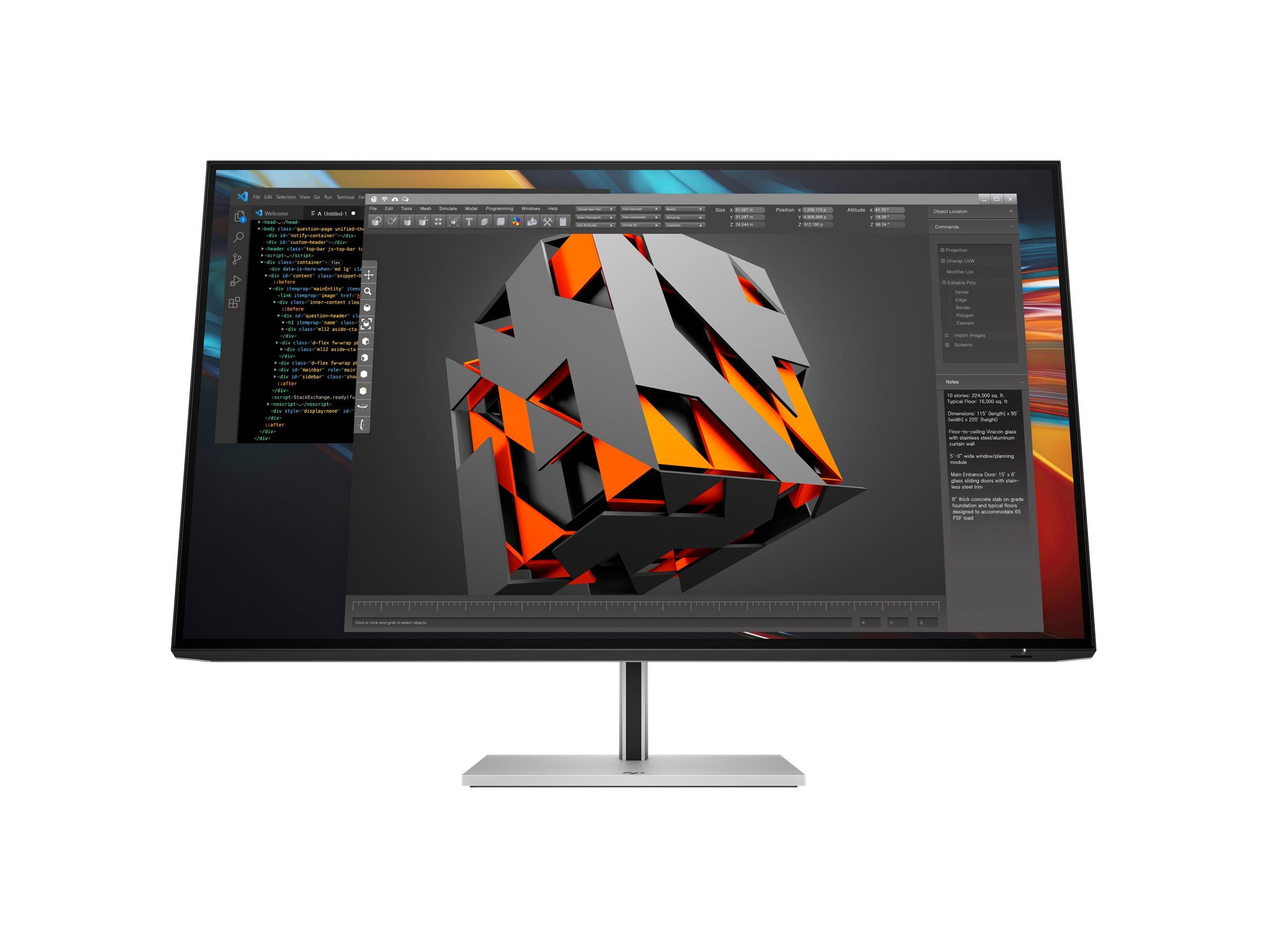 HP Series 7 Pro 732pk 32" 4K IPS Black skærm - Thunderbolt 4, HDMI, DisplayPort, 60 Hz