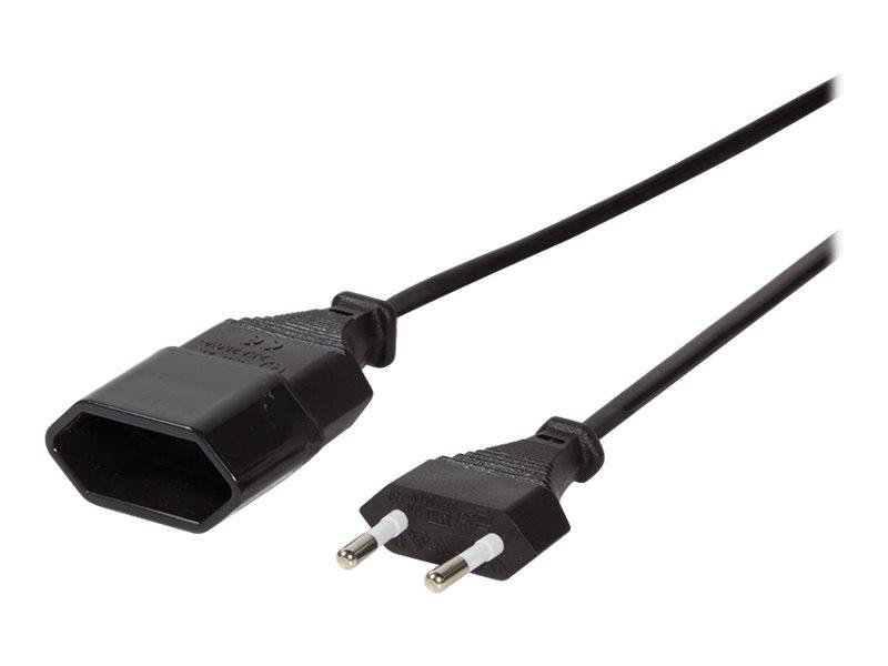 LogiLink forlængerledning - Europlug hun til han, 1 m, sort billede