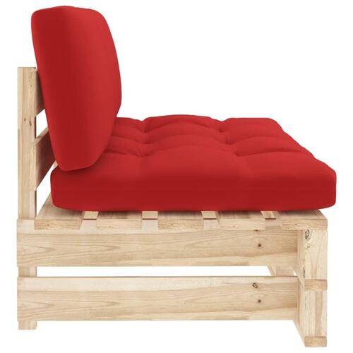 Midtermodul til pallesofa imprægneret fyrretræ