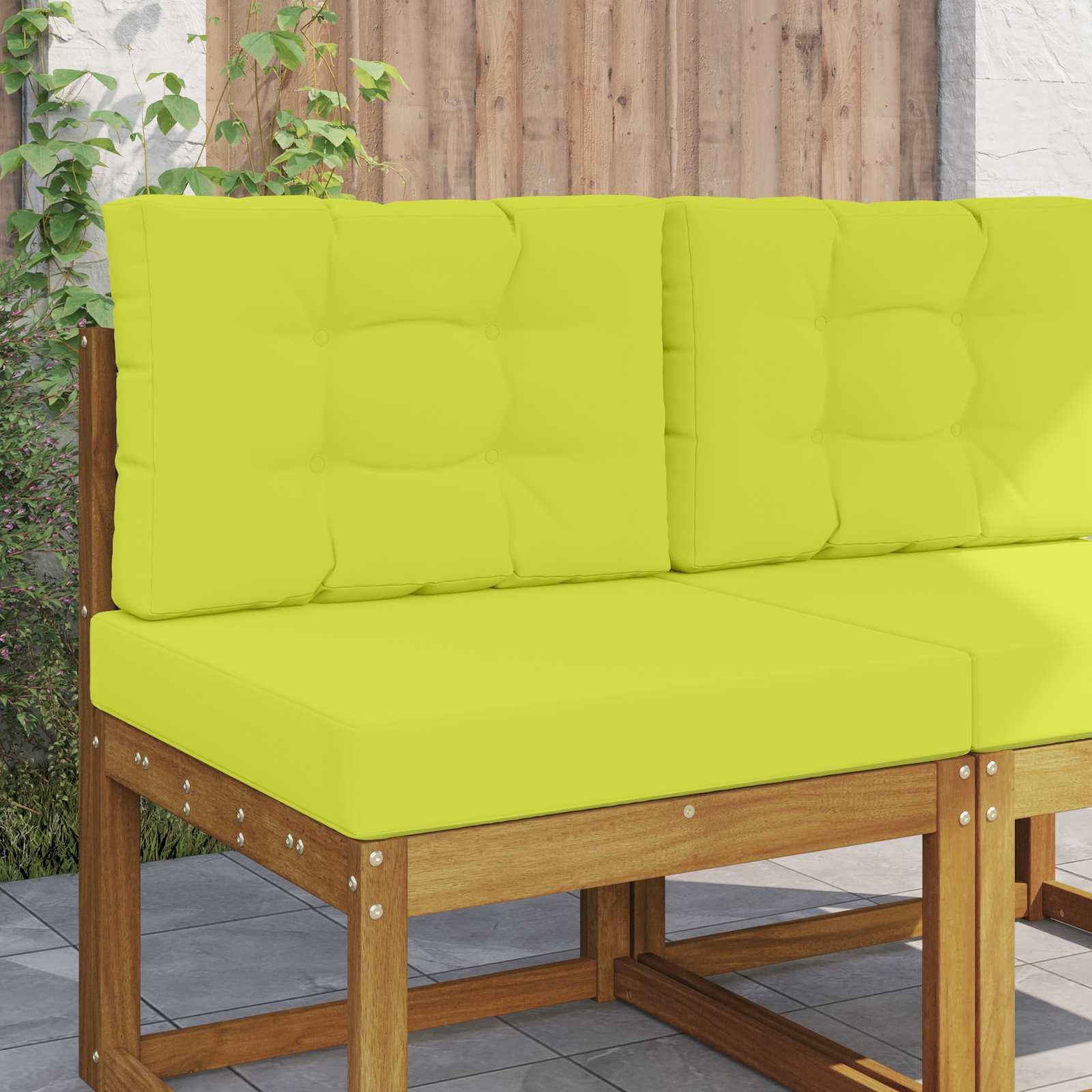 Udendørs Sofa Pude 2 stk Grøn Polyester billede
