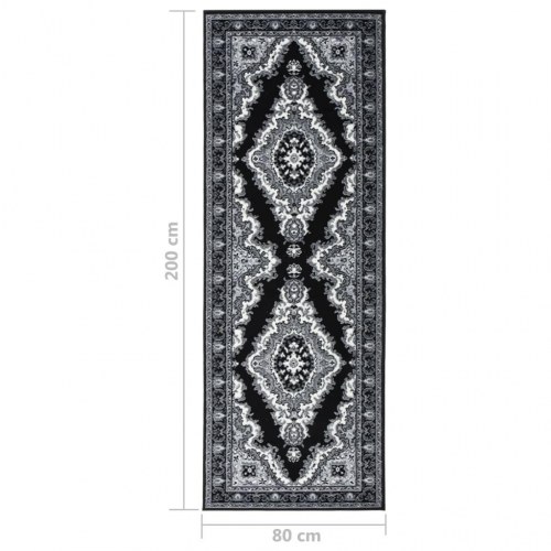 Tæppeløber 80x200 cm BCF sort
