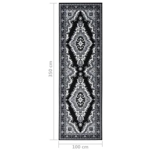 Tæppeløber 100x350 cm BCF sort