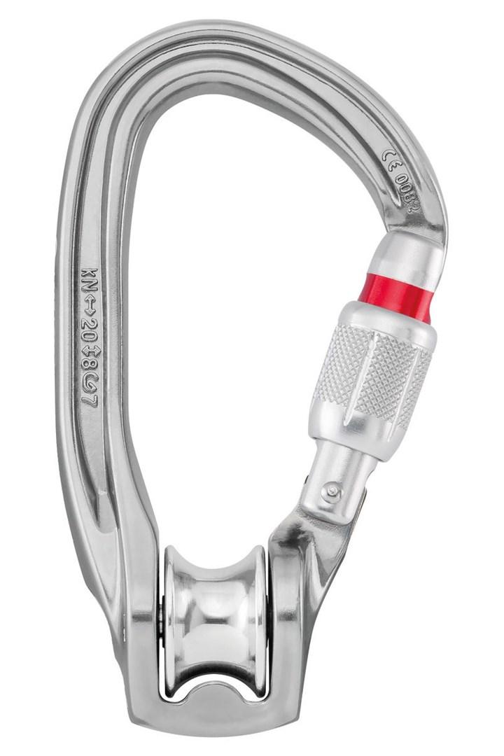 Petzl Rollclip karabin med skive - skruelås billede