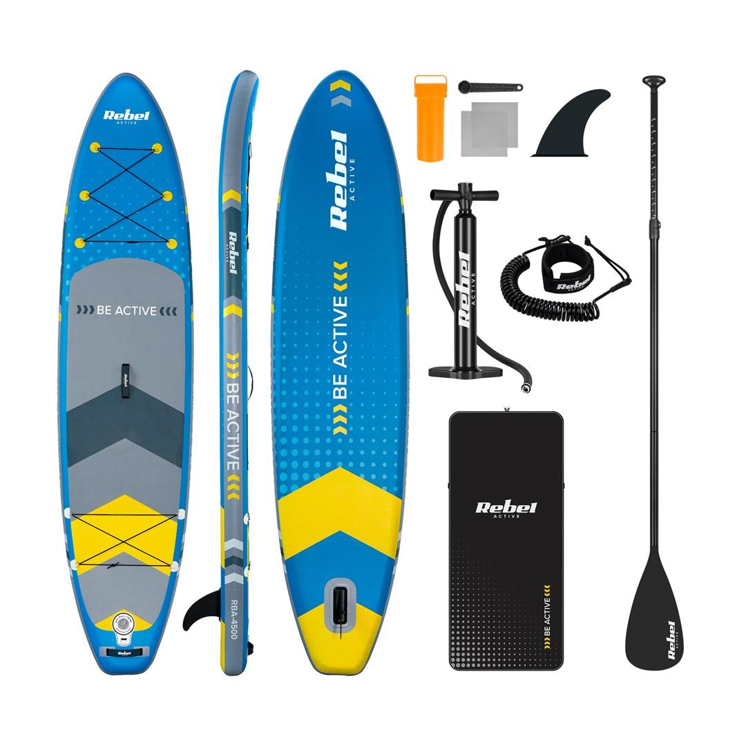 Rebel Active RBA-4500 oppusteligt SUP-board - blå billede
