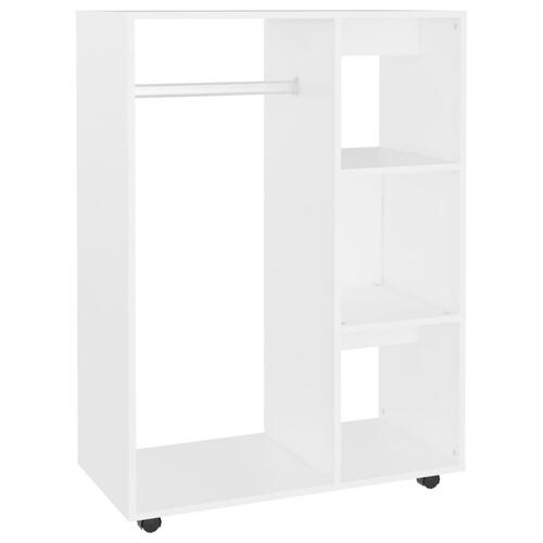 Garderobe 80x40x110 cm spånplade hvid