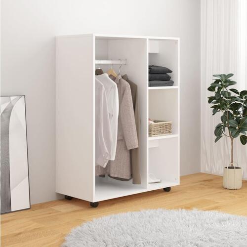 Garderobe 80x40x110 cm spånplade hvid
