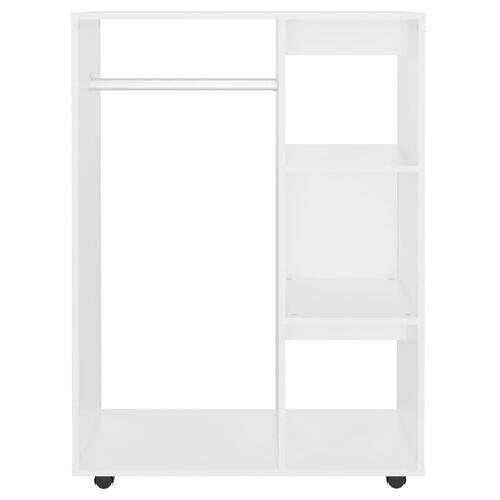 Garderobe 80x40x110 cm spånplade hvid