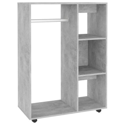 Garderobe 80x40x110 cm spånplade betongrå