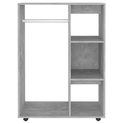 Garderobe 80x40x110 cm spånplade betongrå