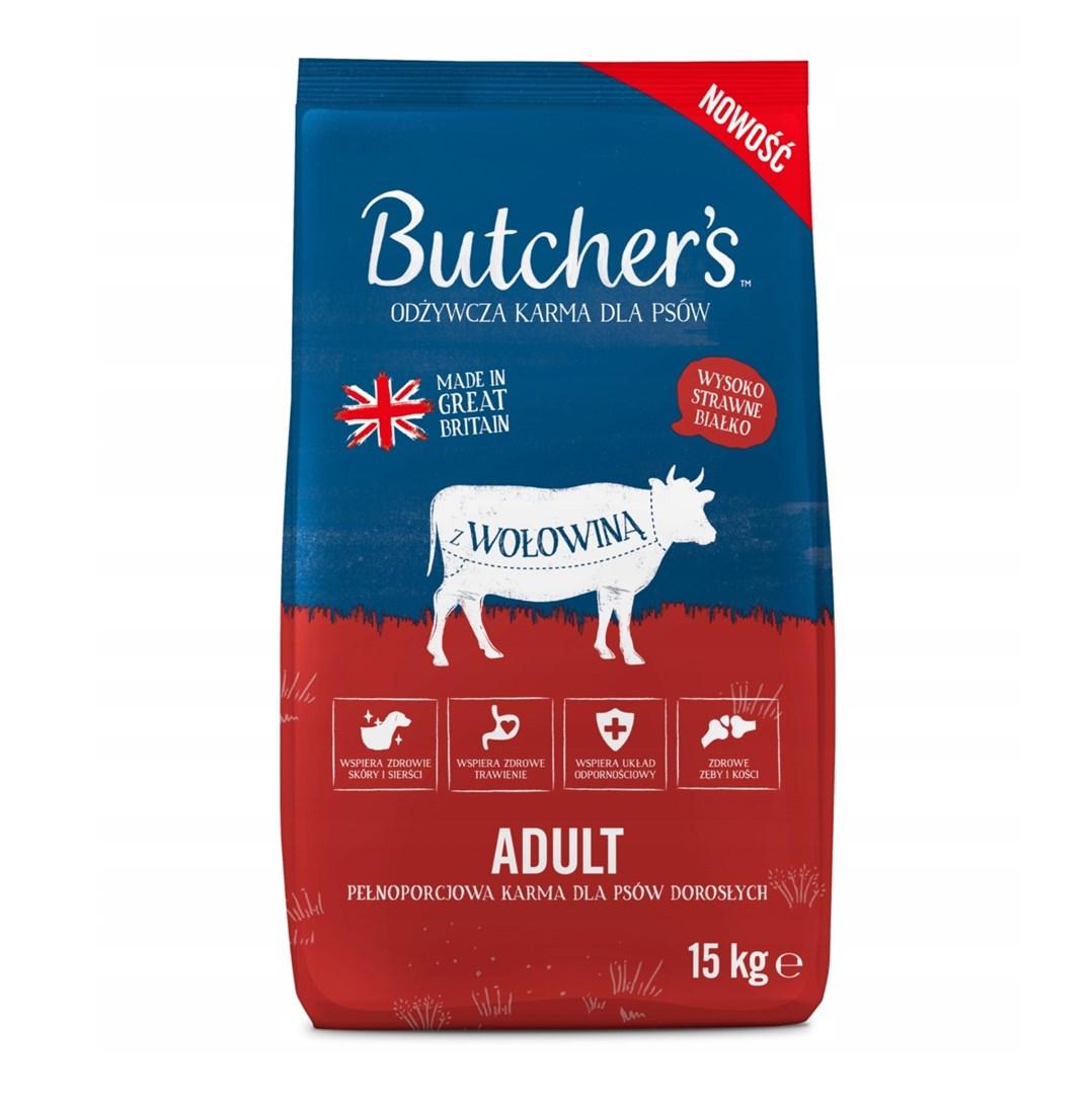Butcher's Natural & Healthy tørfoder med oksekød – 15 kg billede