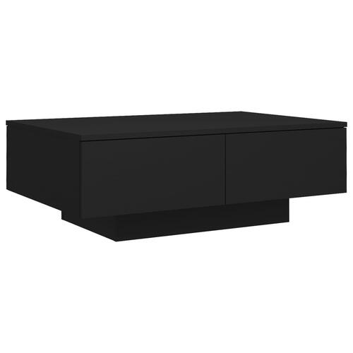Sofabord 90x60x31 cm konstrueret træ sort