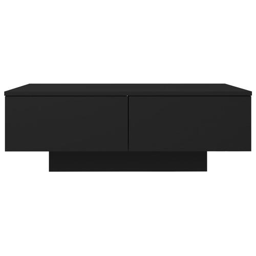 Sofabord 90x60x31 cm konstrueret træ sort