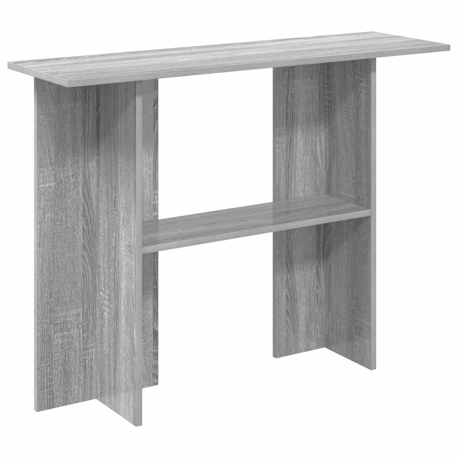 Konsolbord Grå sonoma-eg 100 x 30 x 75 cm Konstrueret træ billede