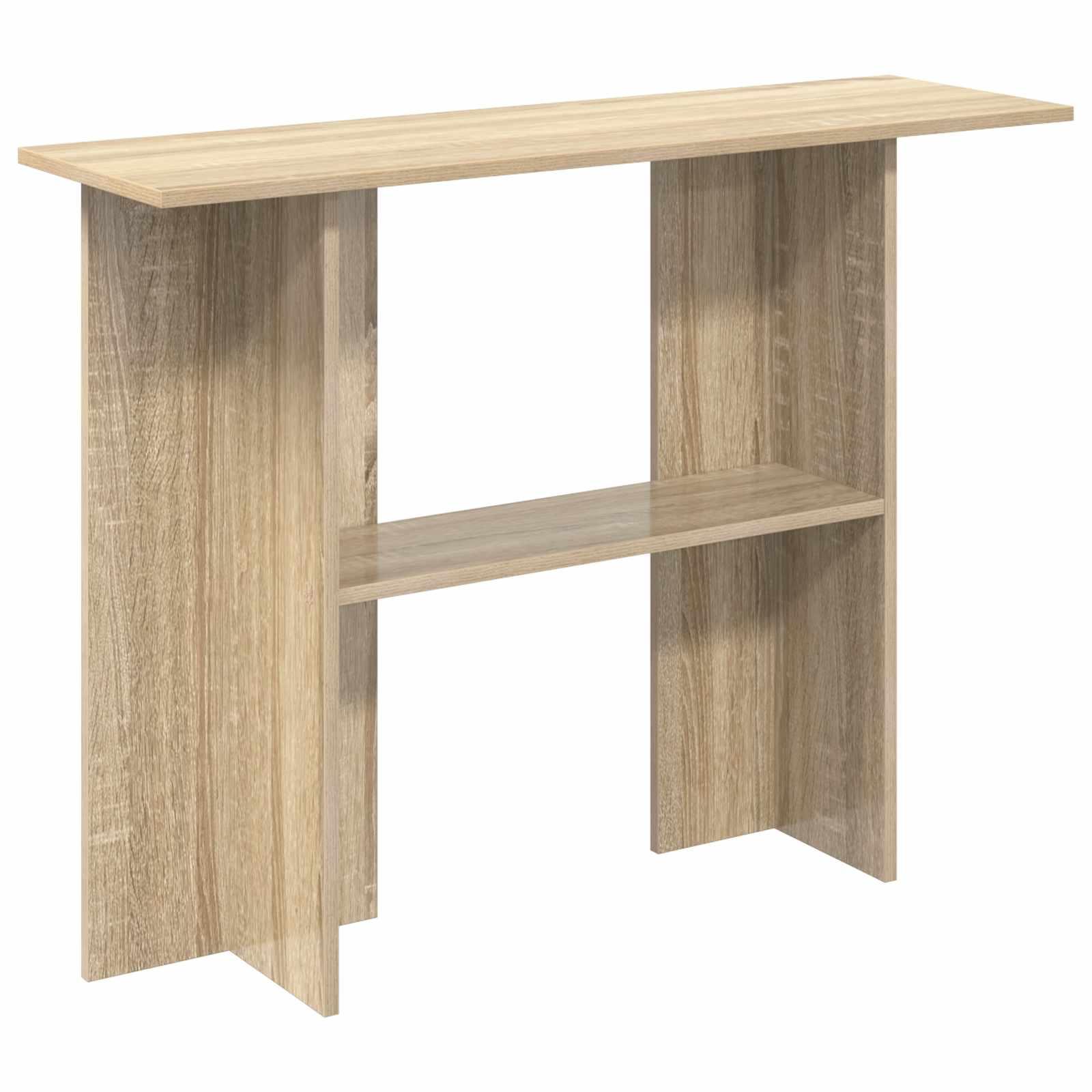 Konsolbord Sonoma-eg 100 x 30 x 75 cm Konstrueret træ billede