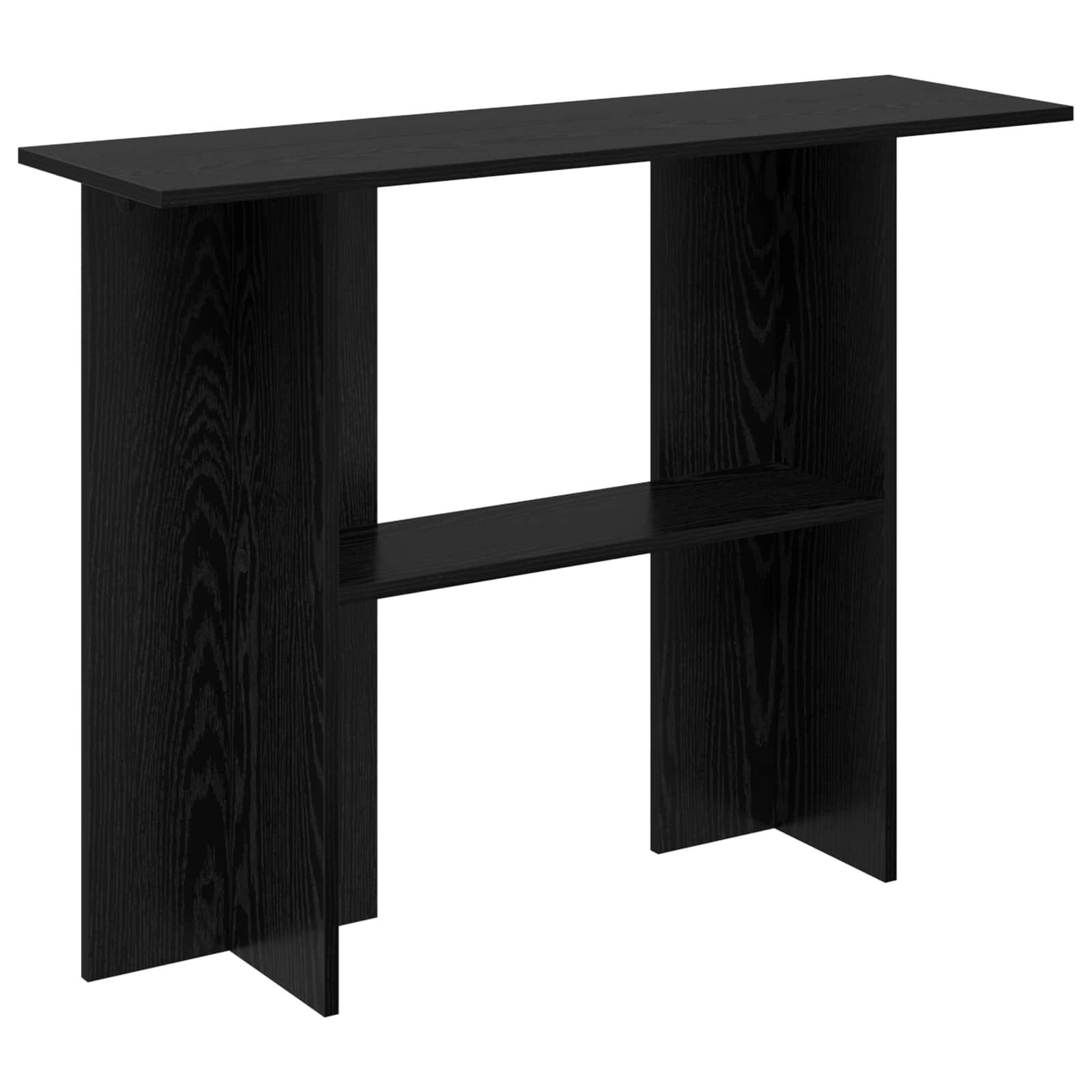 Konsolbord Sort eg 100 x 30 x 75 cm Konstrueret træ billede