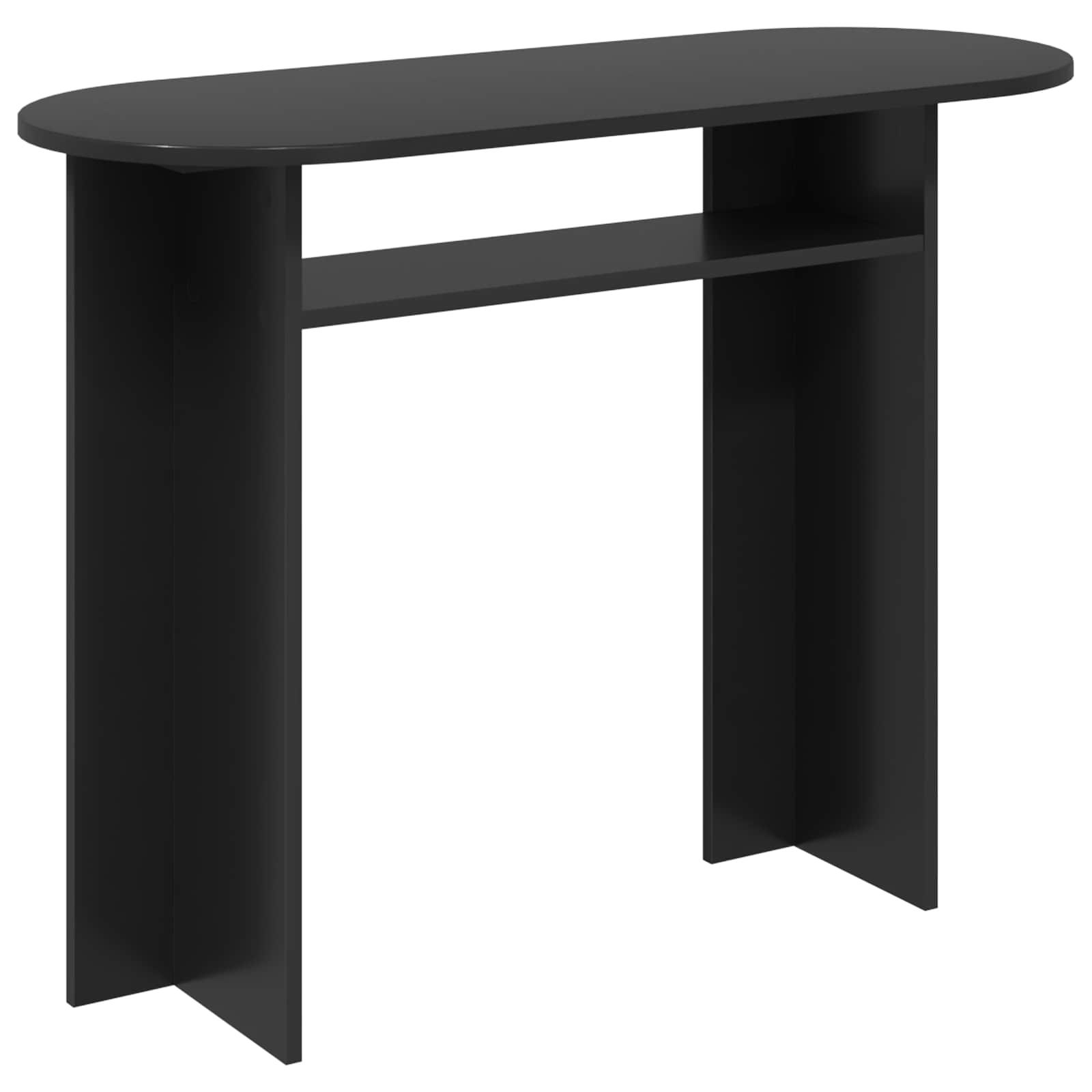 Konsolbord Sort eg 100 x 39,5 x 75 cm Konstrueret træ billede