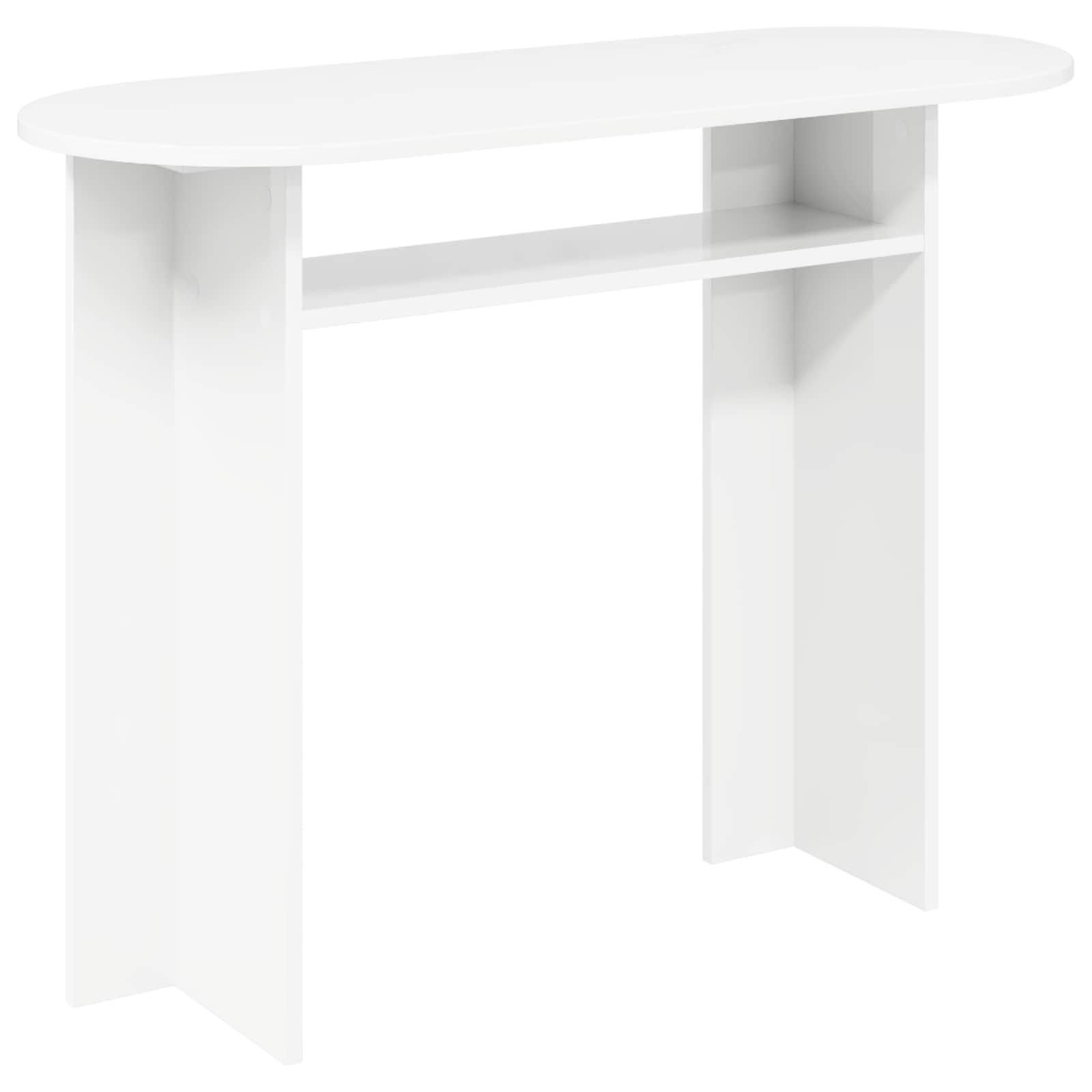 Konsolbord Hvid 100 x 39,5 x 75 cm Konstrueret træ billede