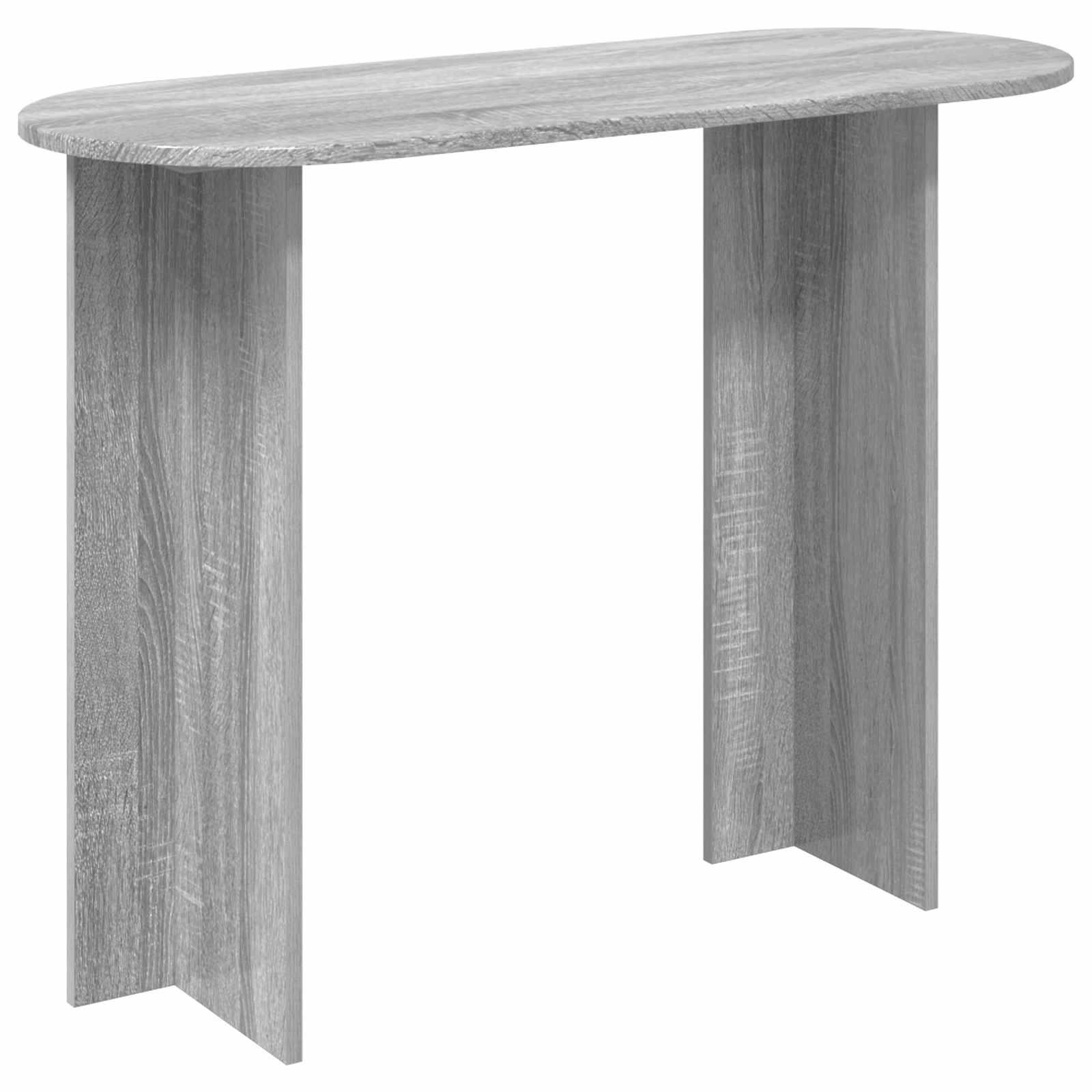 Konsolbord Grå sonoma-eg 100 x 39,5 x 75 cm Konstrueret træ billede