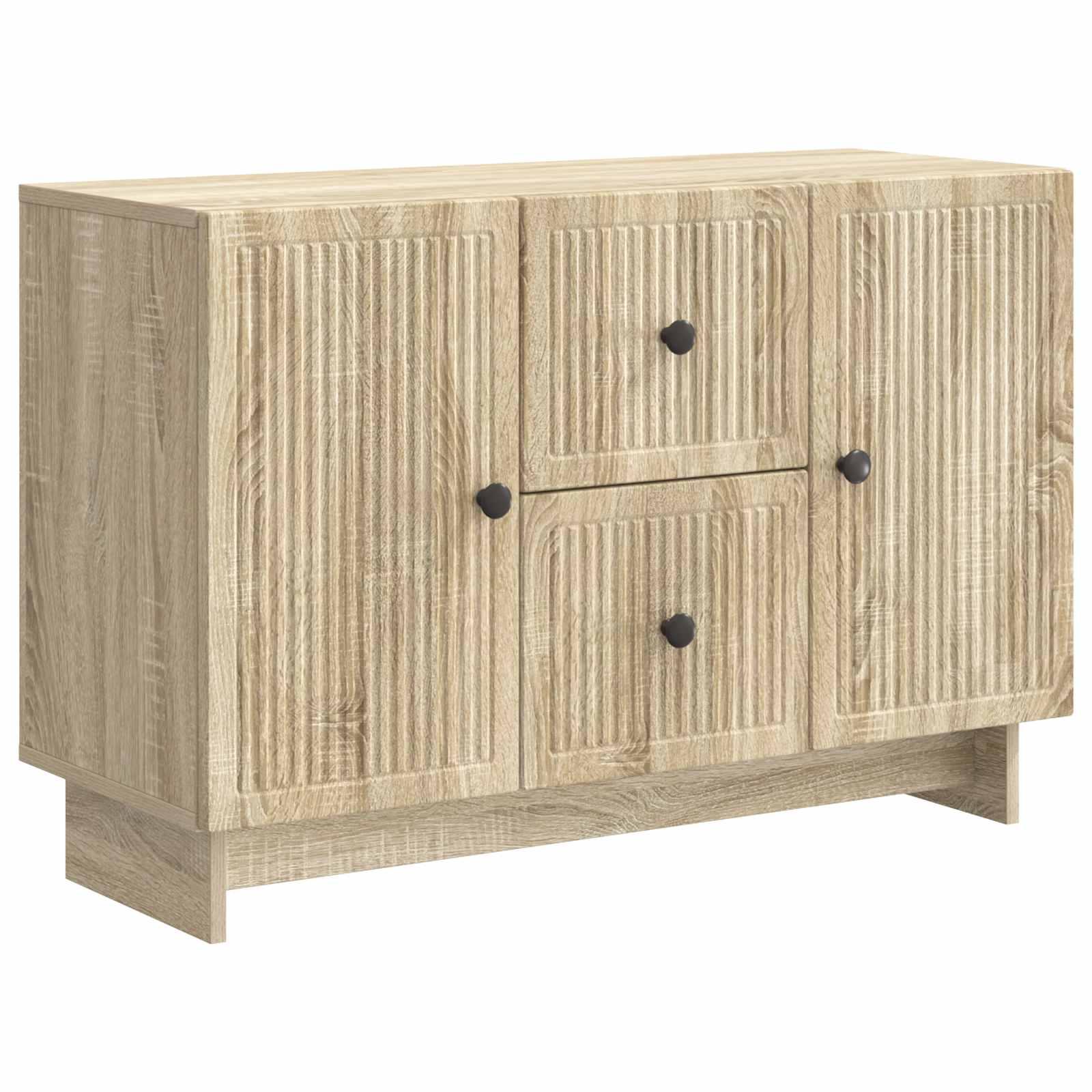 Sidebord Sonoma-eg 89 x 34,5 x 60 cm Konstrueret træ billede