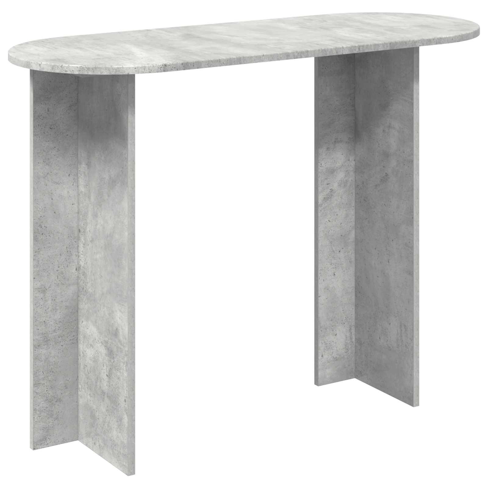 Konsolbord Betongrå 100 x 39,5 x 75 cm Konstrueret træ billede