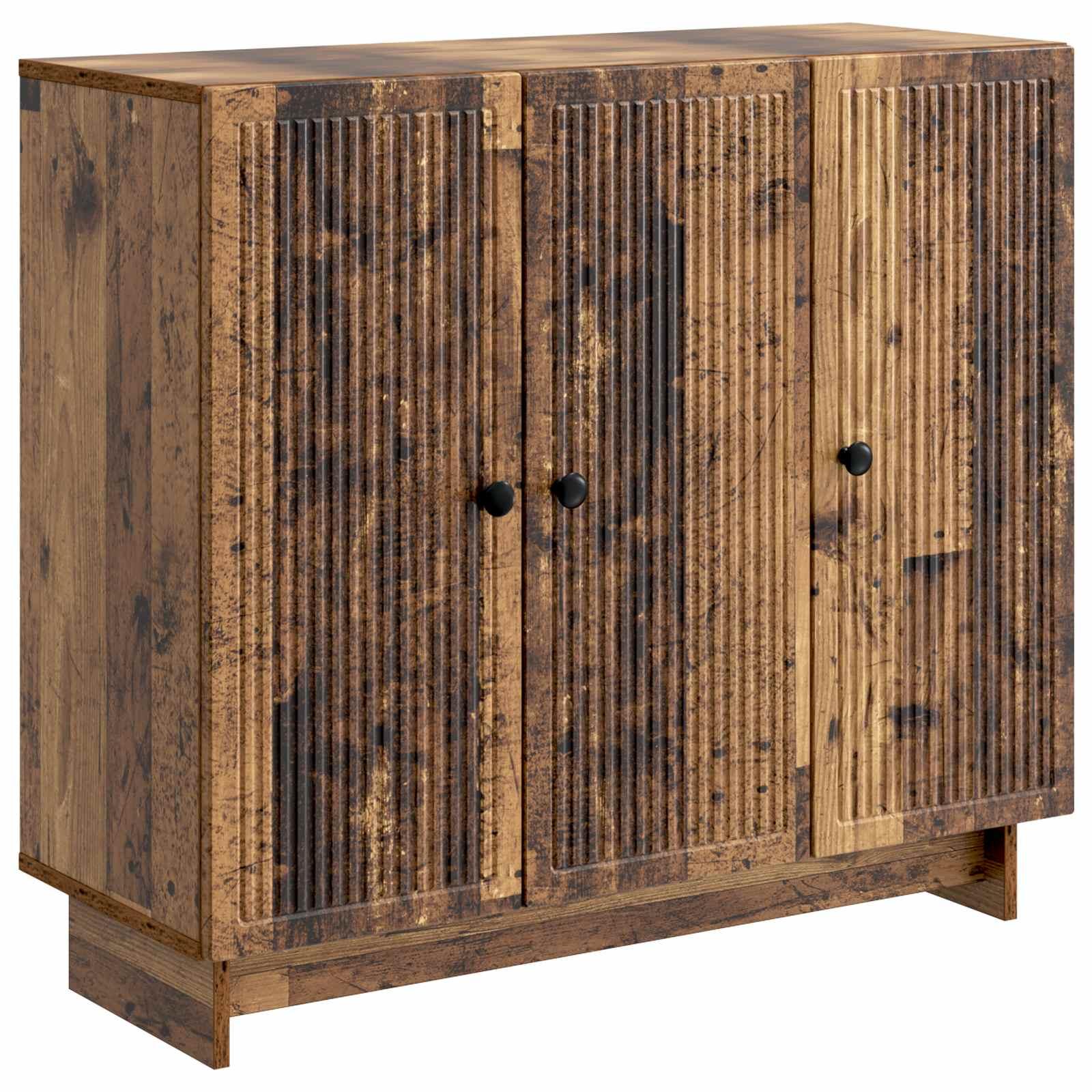 Sidebord Gammelt træ 89 x 34,5 x 80 cm Konstrueret træ billede