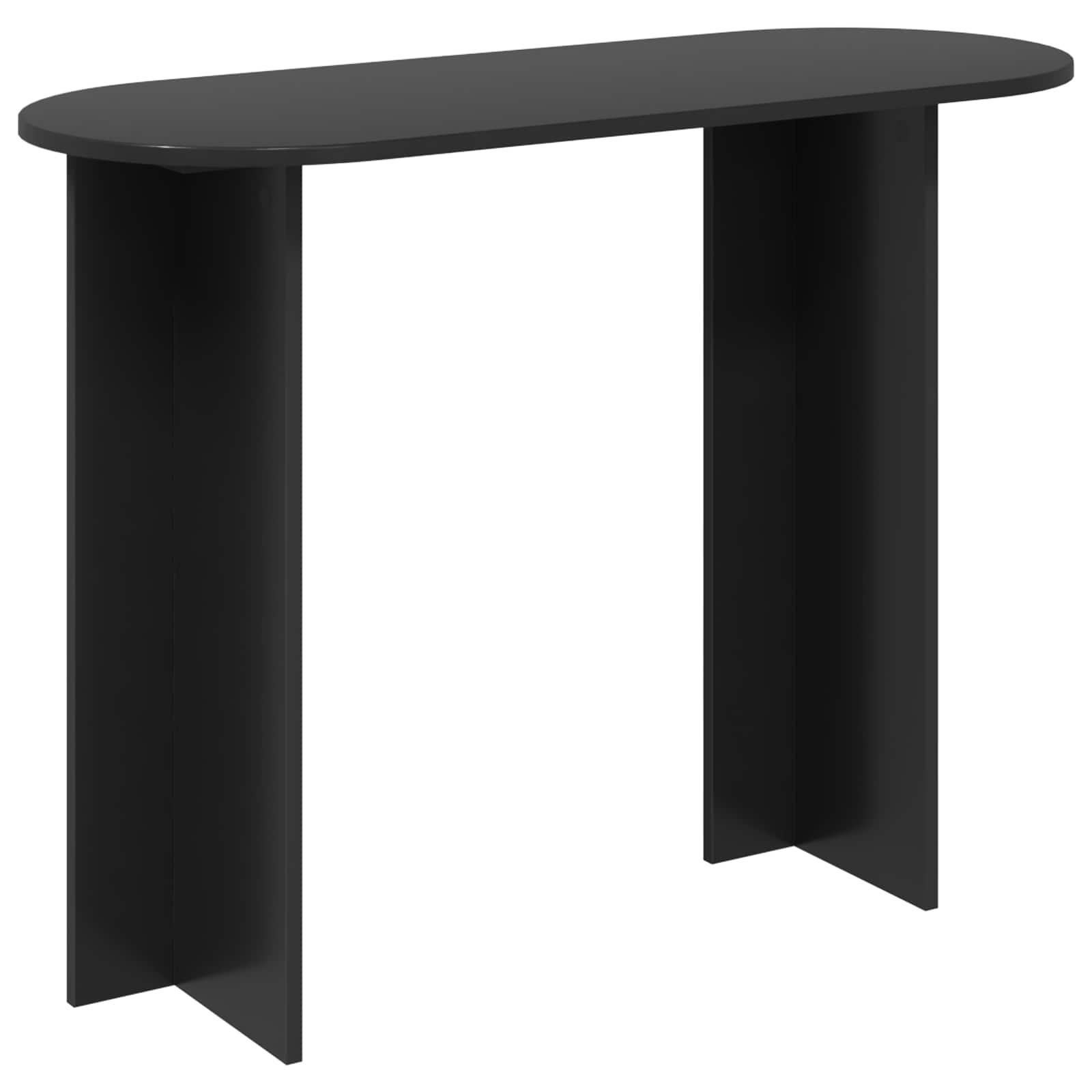 Konsolbord Sort eg 100 x 39,5 x 75 cm Konstrueret træ billede