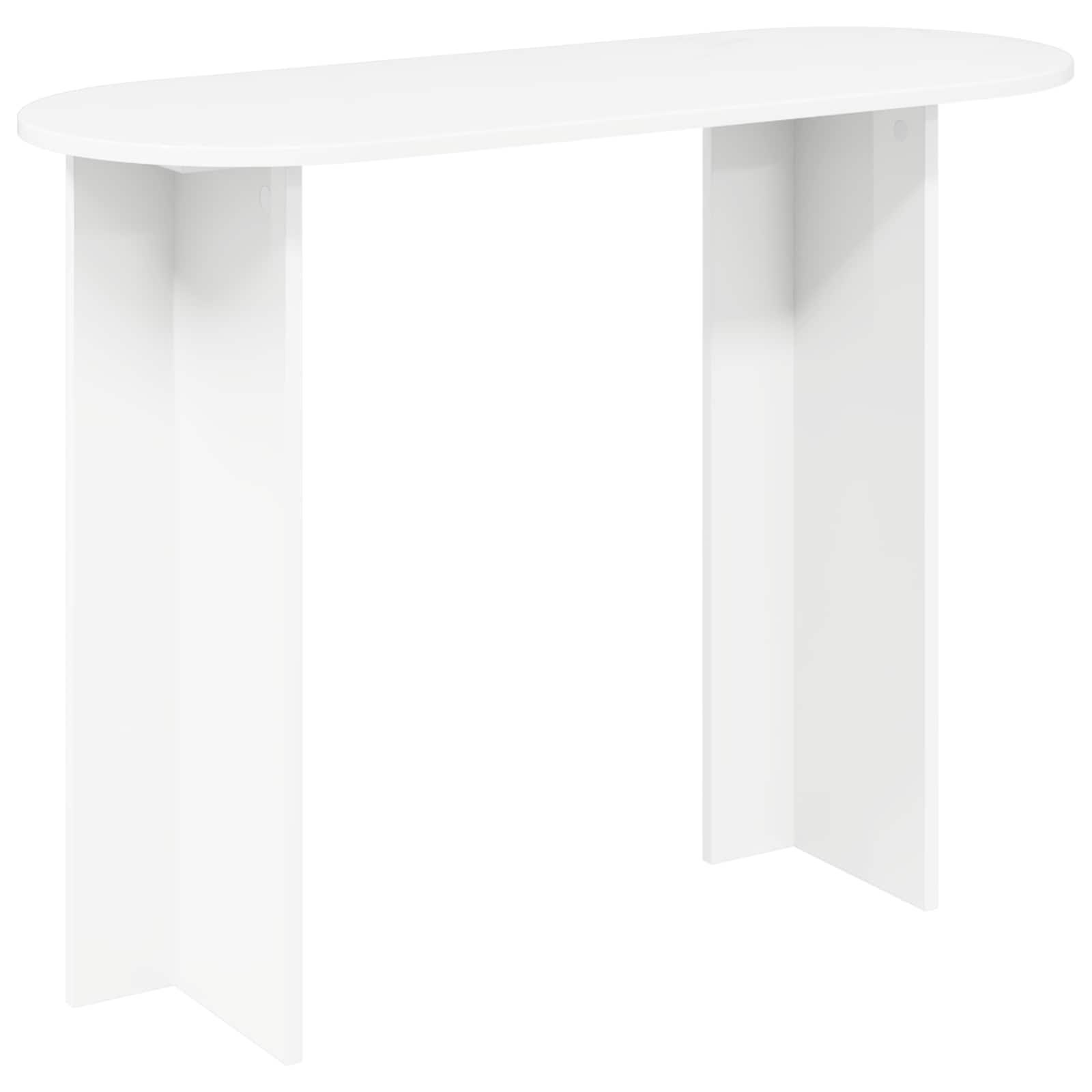 Konsolbord Hvid 100 x 39,5 x 75 cm Konstrueret træ billede
