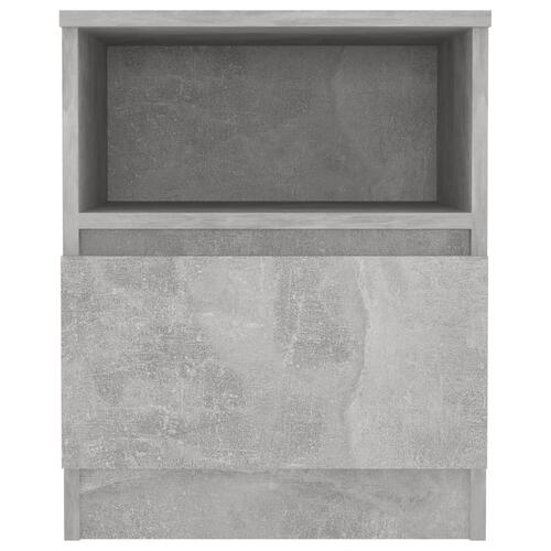 Sengeskab 40x40x50 cm spånplade betongrå