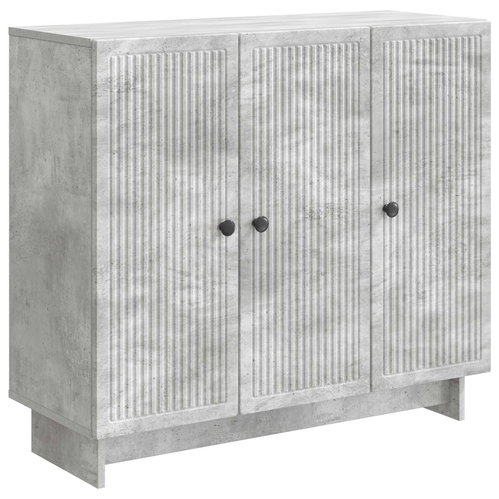 Sidebord Betongrå 89 x 34,5 x 80 cm Konstrueret træ billede