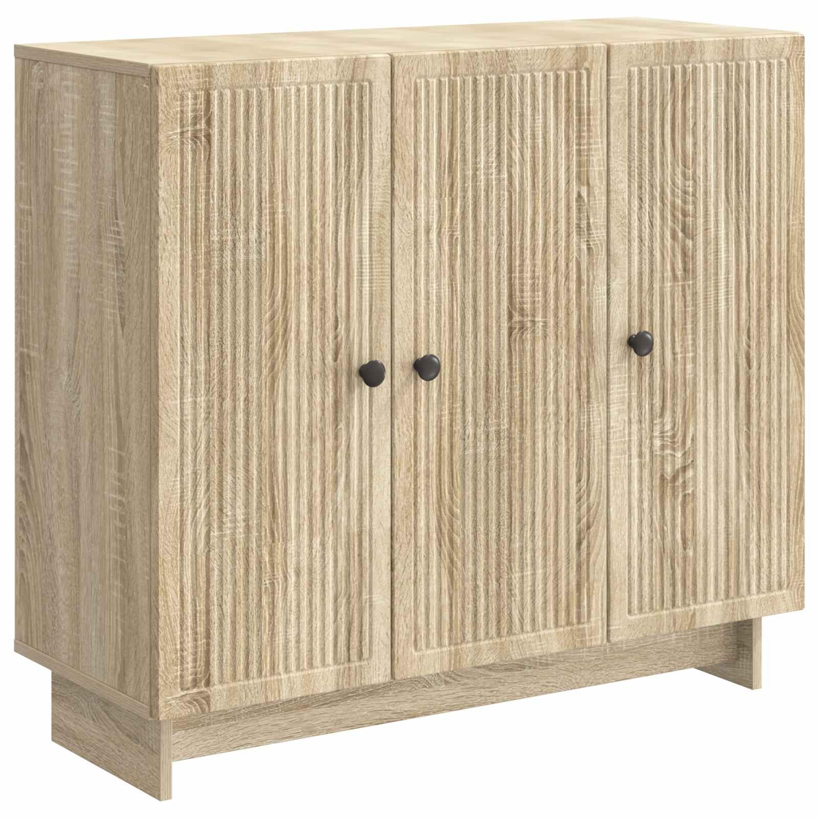 Sidebord Sonoma-eg 89 x 34,5 x 80 cm Konstrueret træ billede