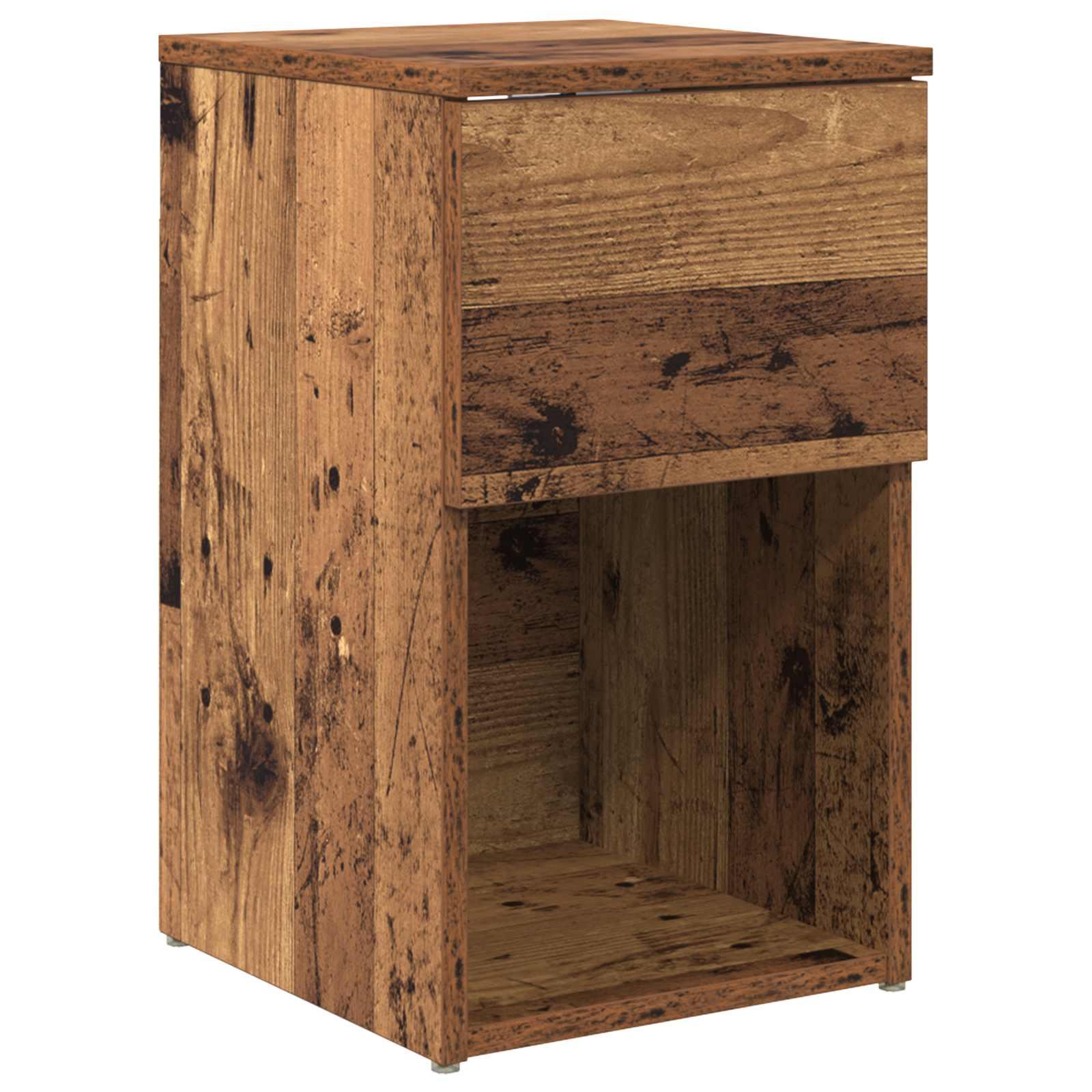 Sengeskab Gammelt træ 29 x 31,5 x 49 cm Konstrueret træ billede