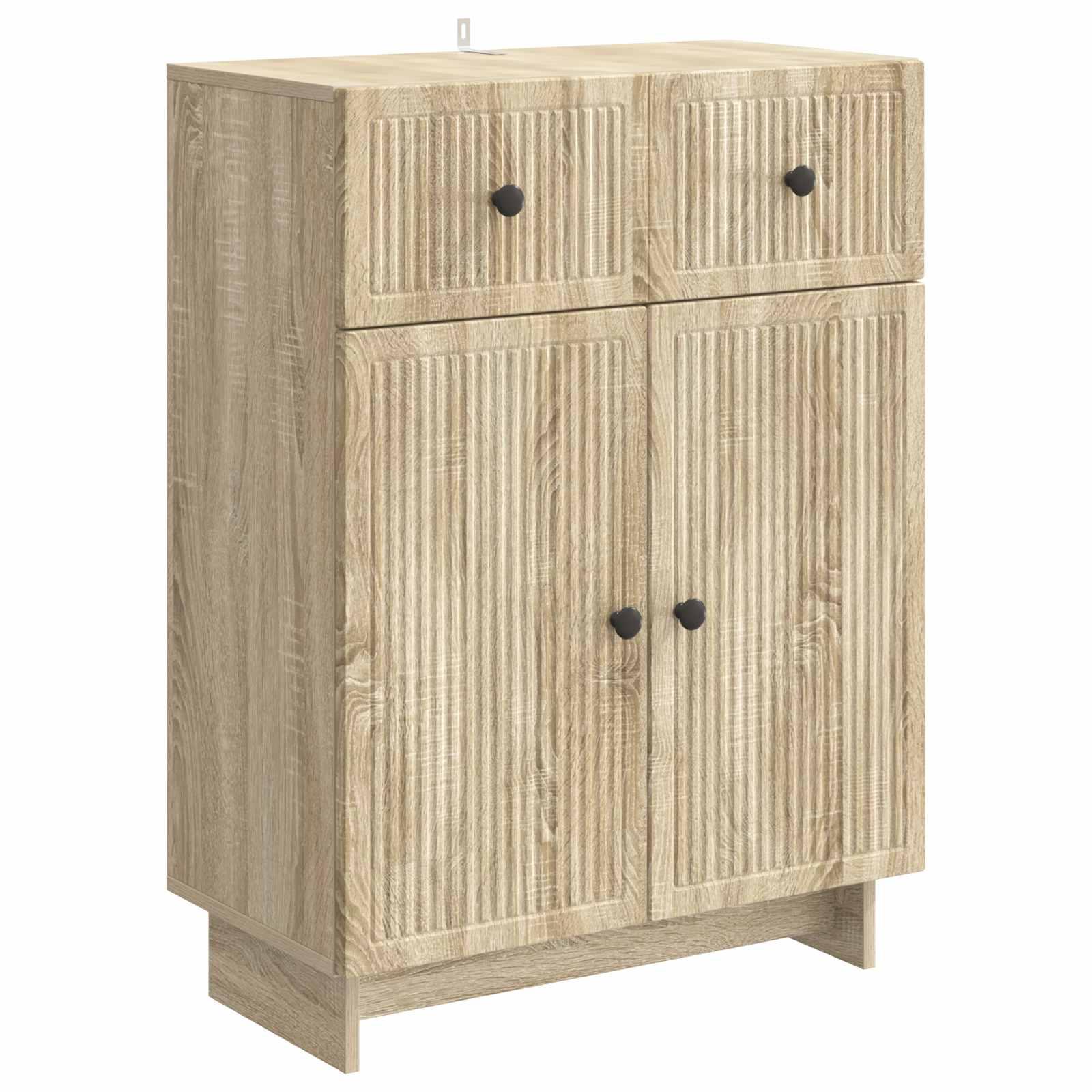 Sidebord Sonoma-eg 66 x 34,5 x 90 cm Konstrueret træ billede