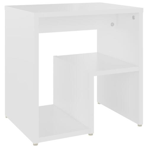 Sengeskabe 2 stk. 40x30x40 cm spånplade hvid