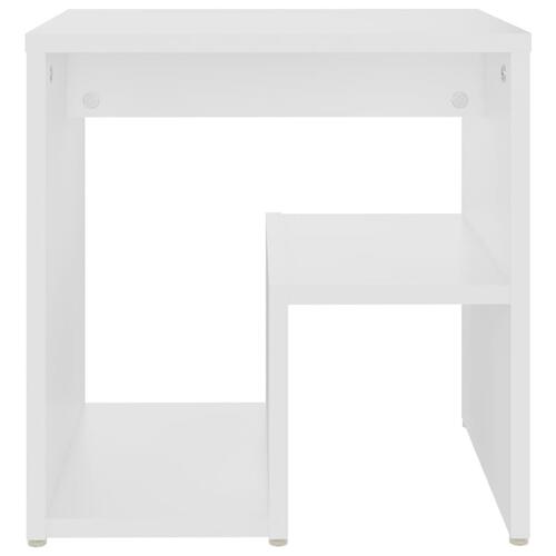 Sengeskabe 2 stk. 40x30x40 cm spånplade hvid