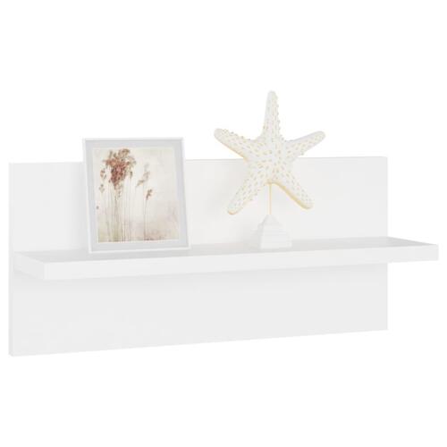 Væghængte hylder 4 stk. 40x11,5x18 cm konstrueret træ hvid