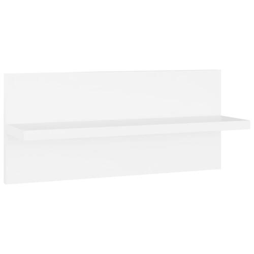 Væghængte hylder 4 stk. 40x11,5x18 cm konstrueret træ hvid