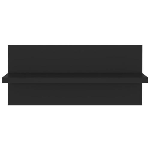 Væghængte kubehylder 2 stk. 40x11,5x18 cm konstrueret træ sort