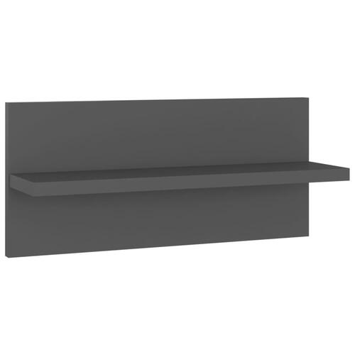 Væghængte kubehylder 2 stk. 40x11,5x18 cm konstrueret træ grå