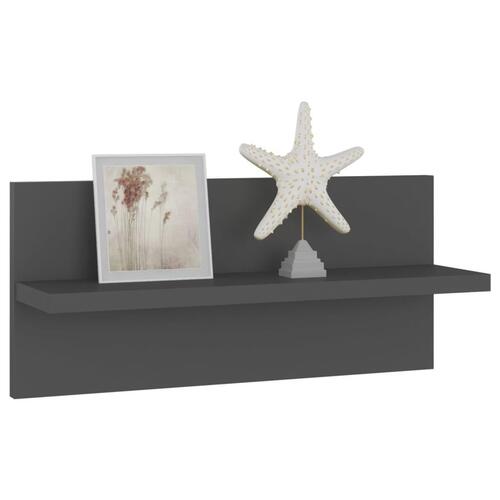 Væghængte kubehylder 4 stk. 40x11,5x18 cm konstrueret træ grå