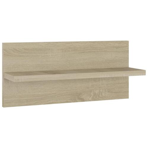 Væghængte hylder 2 stk. 40x11,5x18 cm konstrueret træ sonoma-eg
