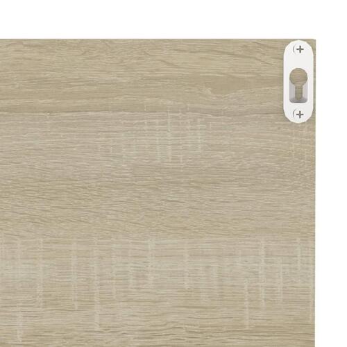 Væghængte hylder 2 stk. 40x11,5x18 cm konstrueret træ sonoma-eg