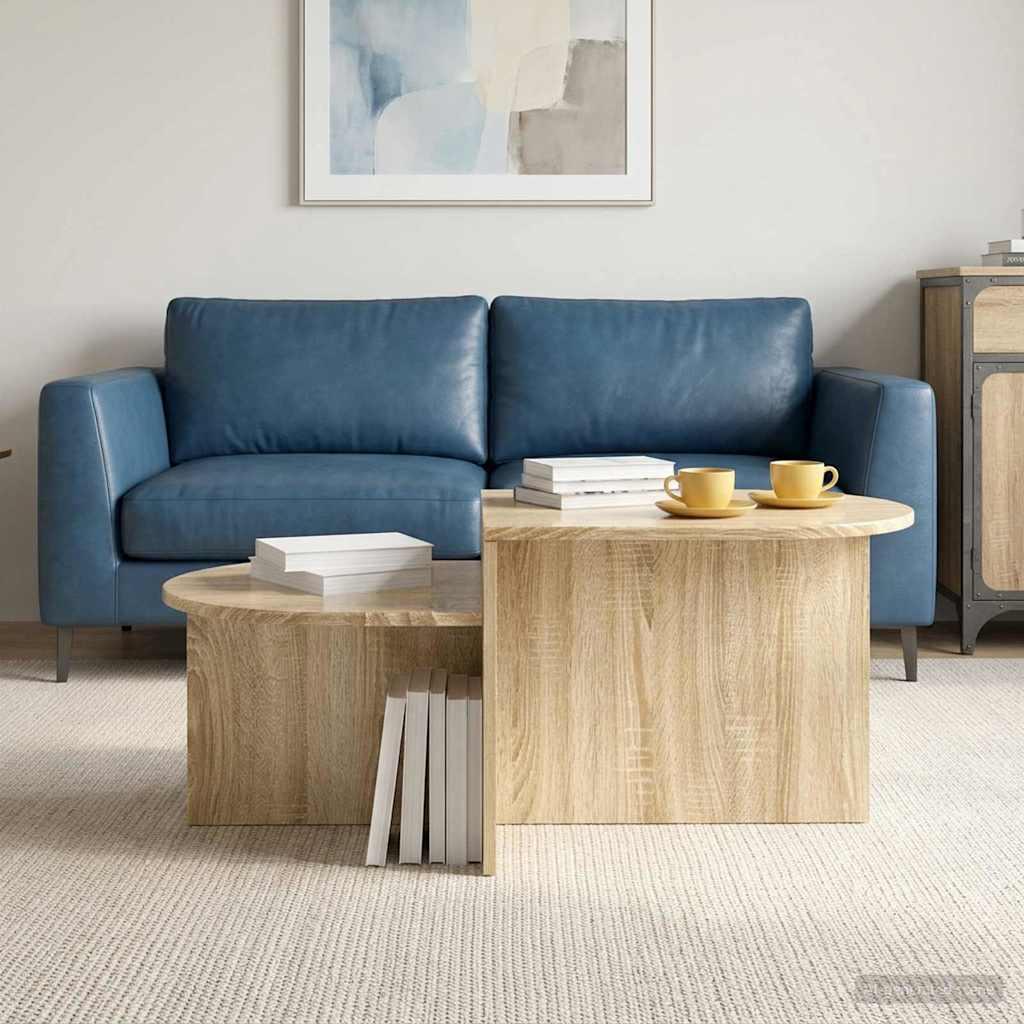 Sofabord Sonoma-eg 100 x 50 x 40 cm Konstrueret træ billede
