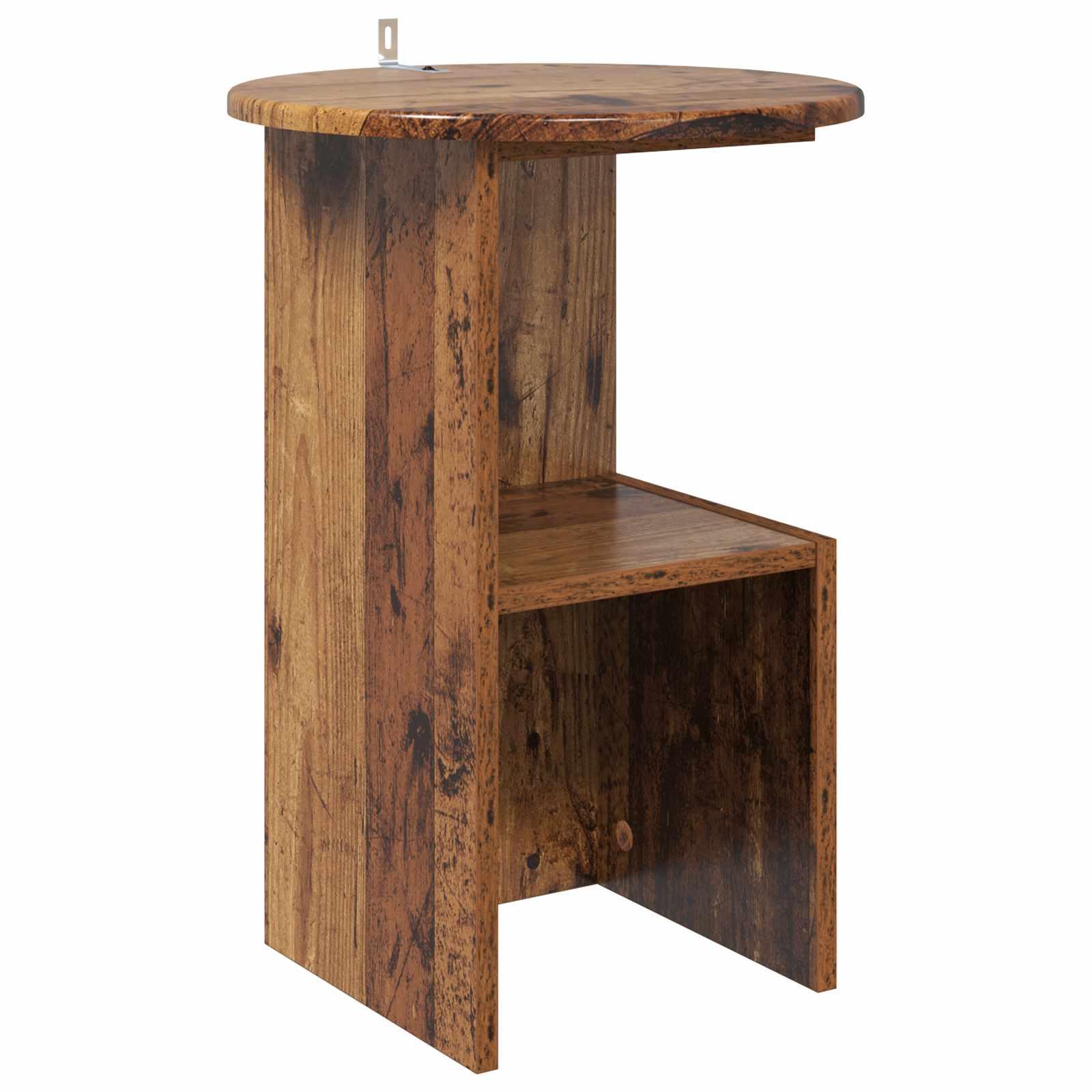 Sidebord Gammelt træ Ø 39,5 x 55 cm Konstrueret træ billede
