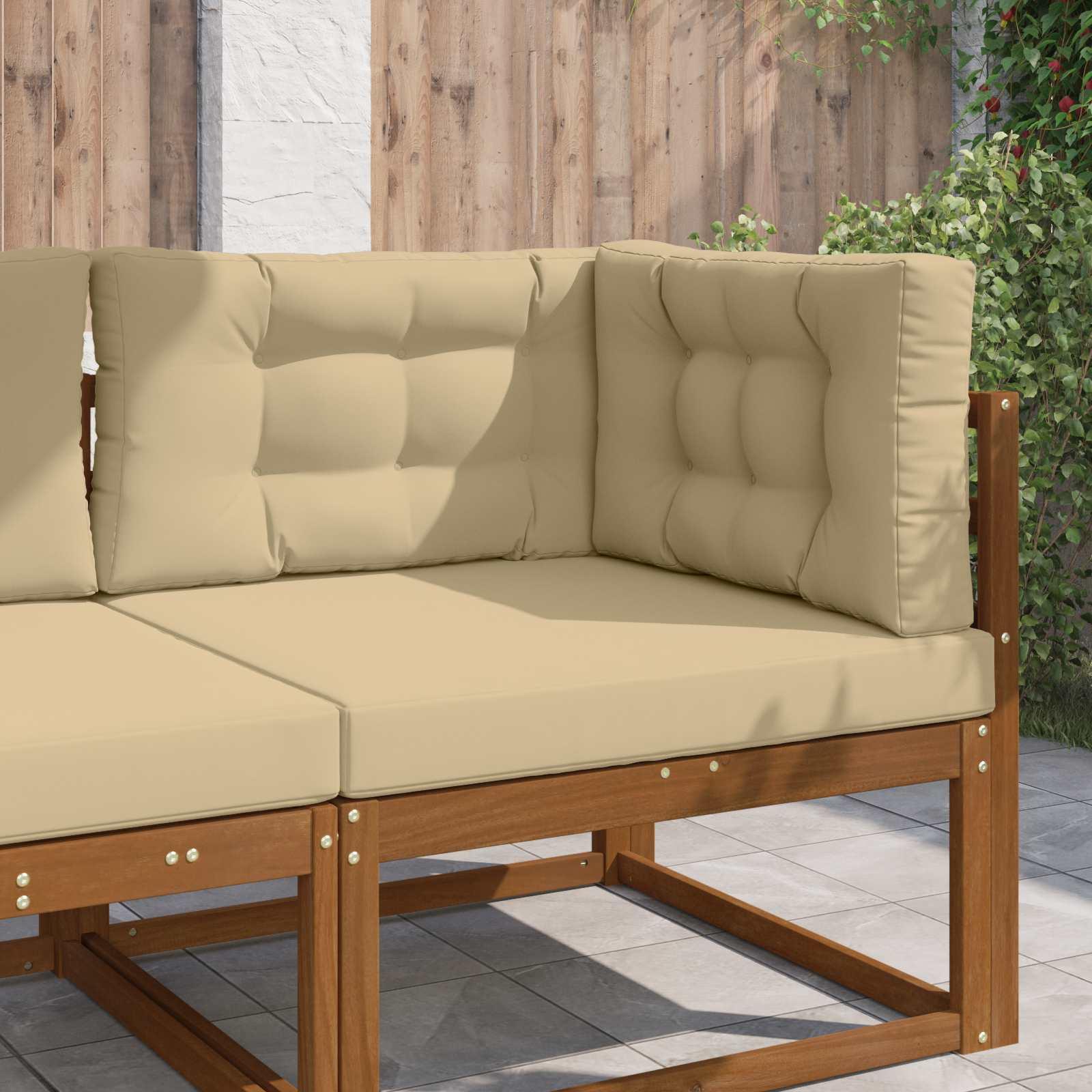 Udendørs Sofa Pude 3 stk Beige Polyester billede