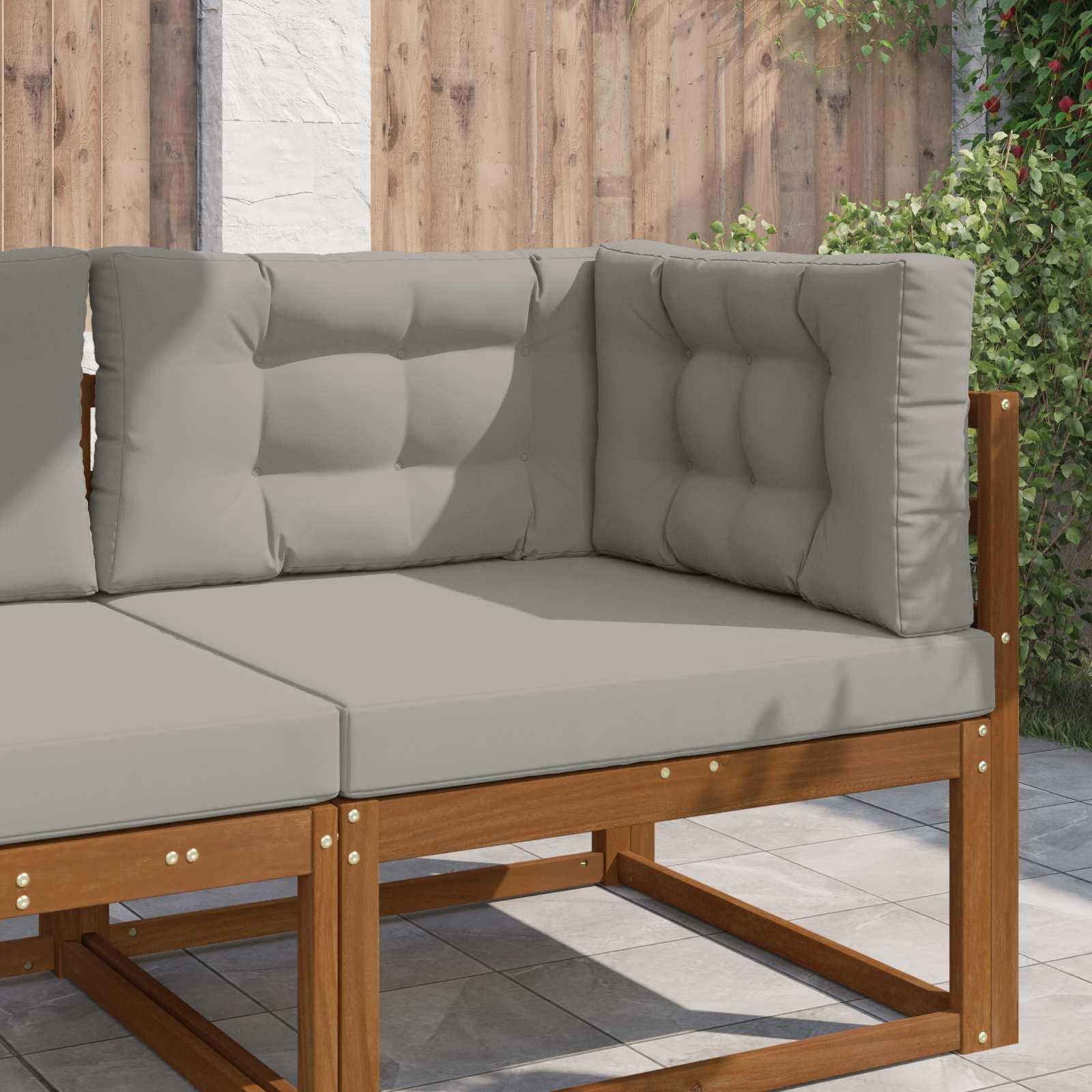 Udendørs Sofa Pude 3 stk Grå Polyester billede