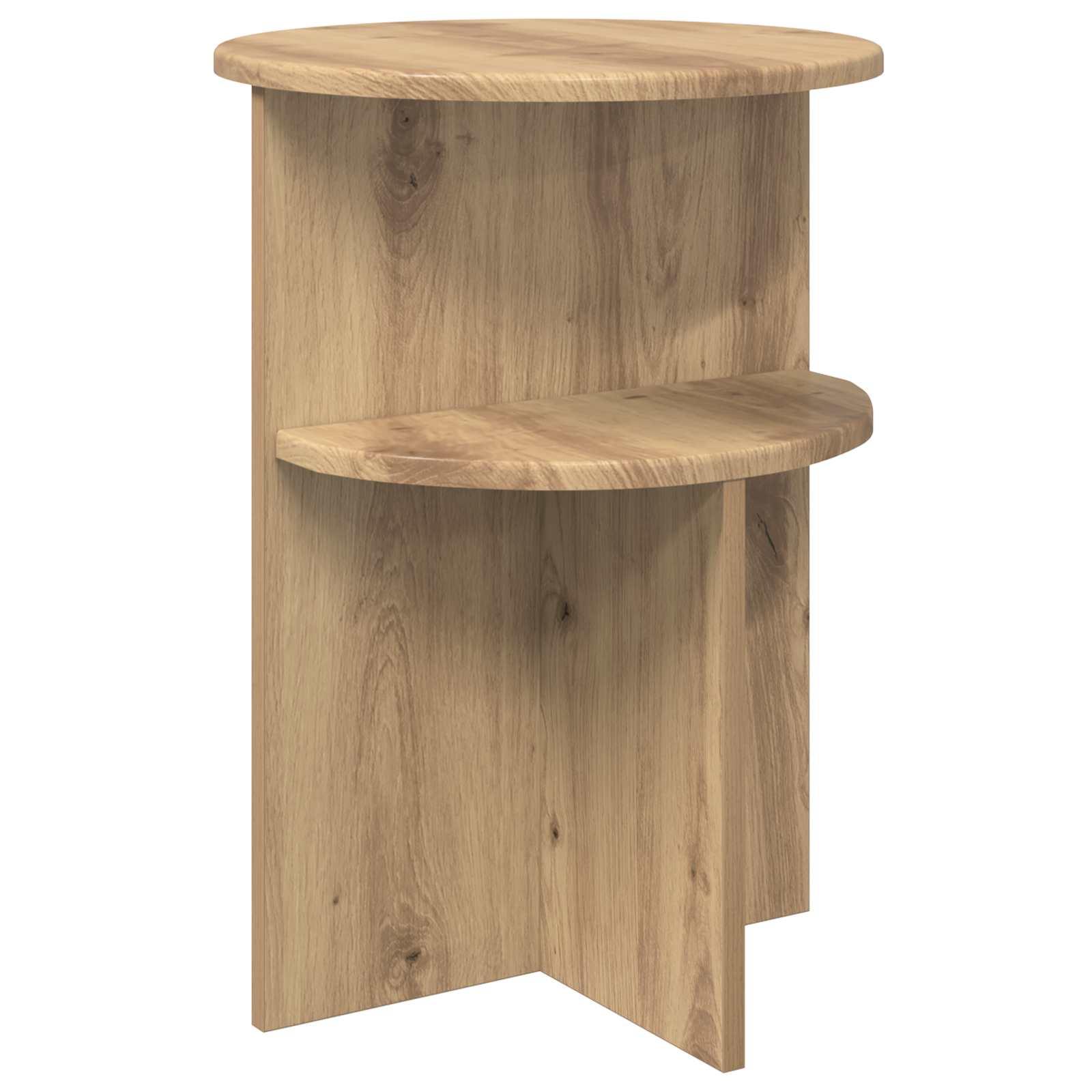 Sidebord Artisan-eg Ø 39,5 x 55 cm Konstrueret træ billede
